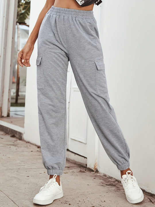 Damen Cargo-Hose mit elastischem Bund und praktischen Taschen R&B