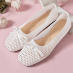 Damen Ballerinas mit großem Schleifen-Design und atmungsaktivem Obermaterial R&B