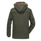 Herren multifunktionale Winterjacke mit gefüttertem Kapuzenkragen