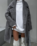 R&B | Damen Teddy Mantel Winter