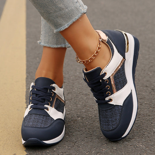 Damen Sportliche Sneakers mit atmungsaktiven Einsätzen und modischen Akzenten R&B