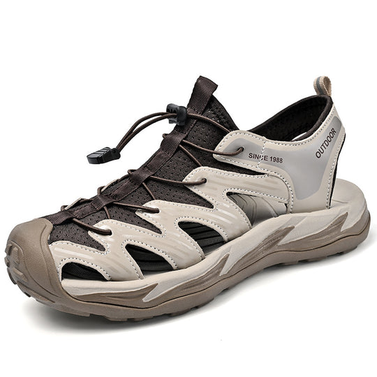 Damen Sportliche Outdoor-Sandalen mit rutschfester Sohle und praktischem Schnellschnürsystem R&B