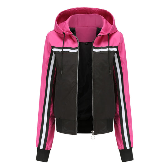 Damen sportliche Jacke mit modernen Streifenelementen R&B