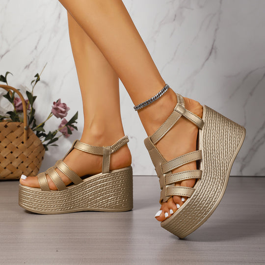 Damen Elegante und bequeme Plateau-Sandalen R&B
