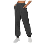 Damen lässige Freizeithose mit hohem Bund R&B