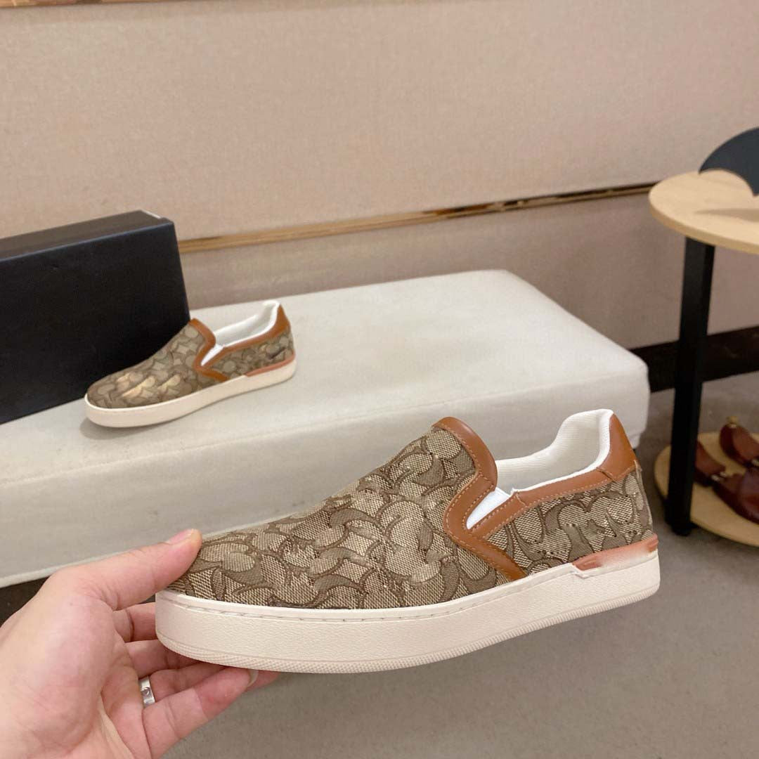Damen Bequeme Slip-On Sneakers mit modischem Oberflächenmuster R&B