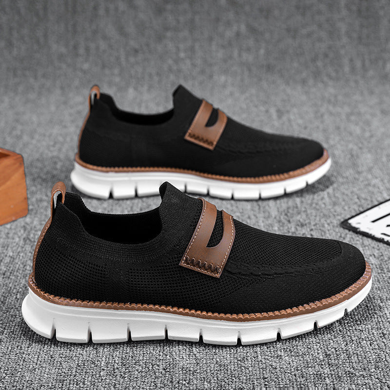 Damen Bequeme Slip-On Sneakers mit atmungsaktivem NetzgewR&Be und modischem Akzent R&B