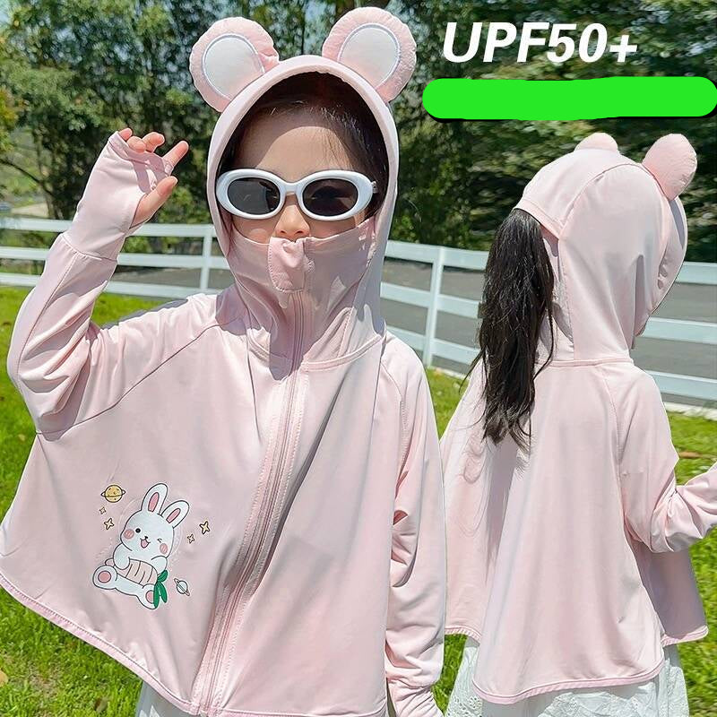 Mädchen praktische Kapuzenjacke mit tierisch verspieltem Design R&B