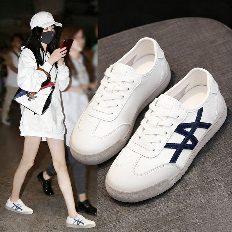 Damen Sportliche Sneakers mit modischem Einsatz und rutschfester Sohle R&B