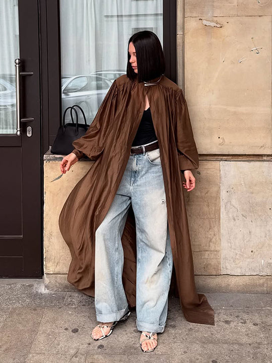 Damen elegante Chiffon-Kimono Jacke R&B