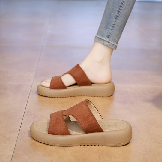 Damen Trendige Riemensandalen mit Komfort-Fußbett R&B
