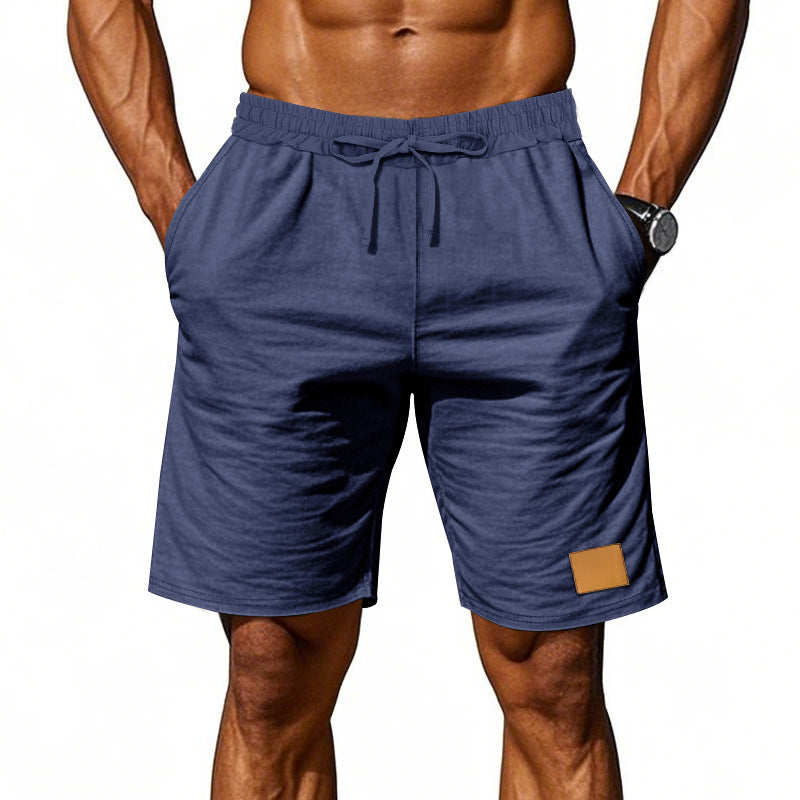 Herren nan Kordelzug-Bermuda aus weichem Baumwollmix mit elastischem Bund und Seitentaschen R&B