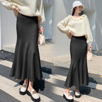 Damen Eleganter, ausgestellter Maxirock aus leichtem Material