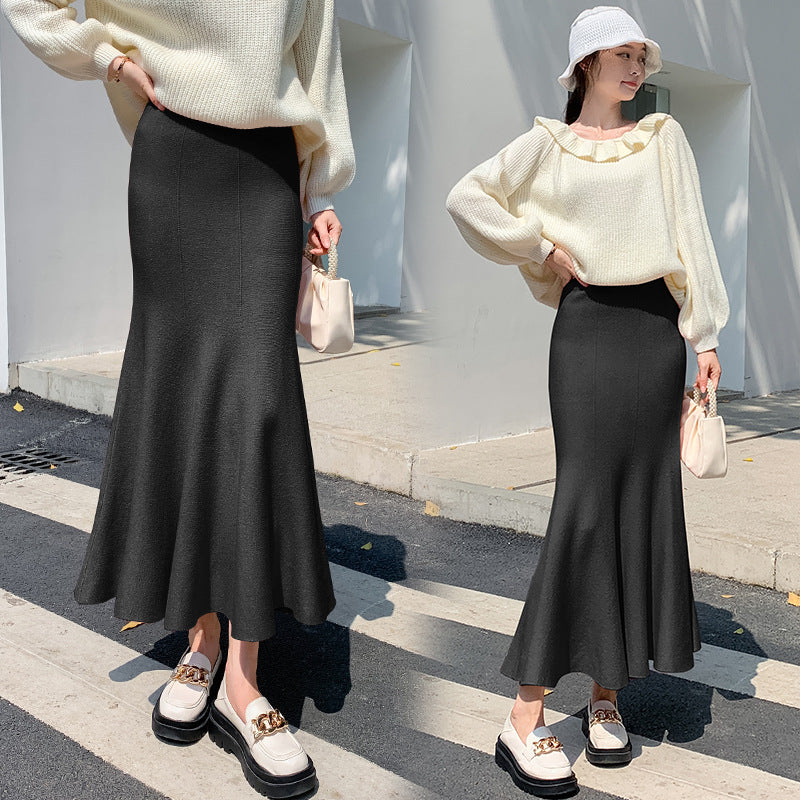 Damen Eleganter, ausgestellter Maxirock aus leichtem Material