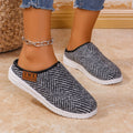 Damen Bequeme Hausschuhe mit Rutschfester Sohle und Herringbone-Muster R&B