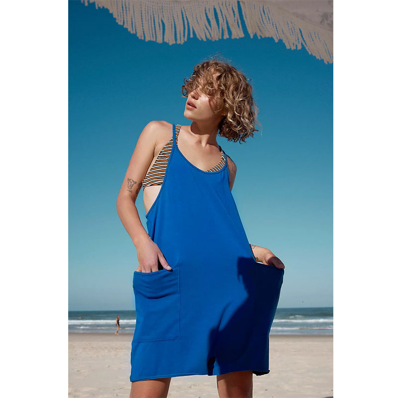 Damen Sportliches Freizeitkleid mit großzügigen Taschen