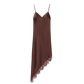 Damen Satin Nachthemd mit elegantem Spitzenbesatz R&B