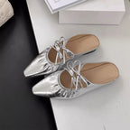 Damen elegante Mules mit zierenden Riemen und geschmackvollem Design R&B