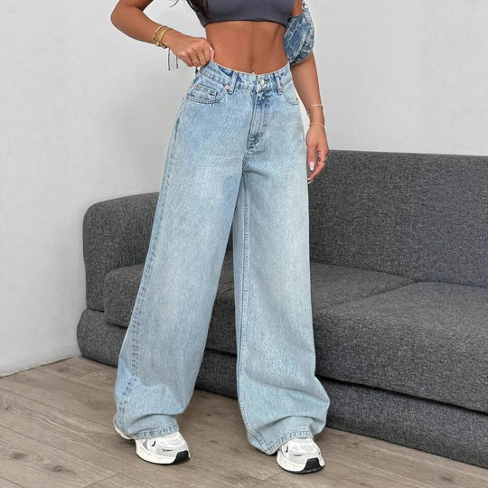 Damen Weite Jeans im lässigen Oversized-Schnitt R&B
