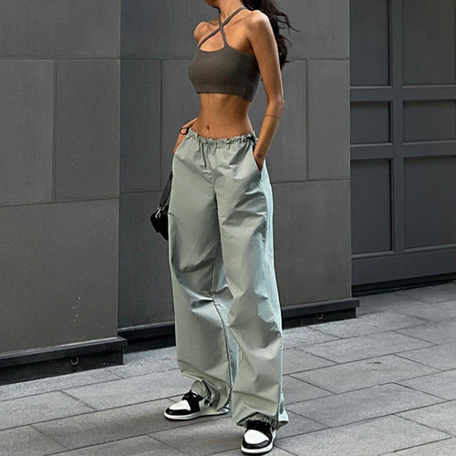 Damen elegante Sporthose mit verstellbarem Bund und lässigem Schnitt R&B