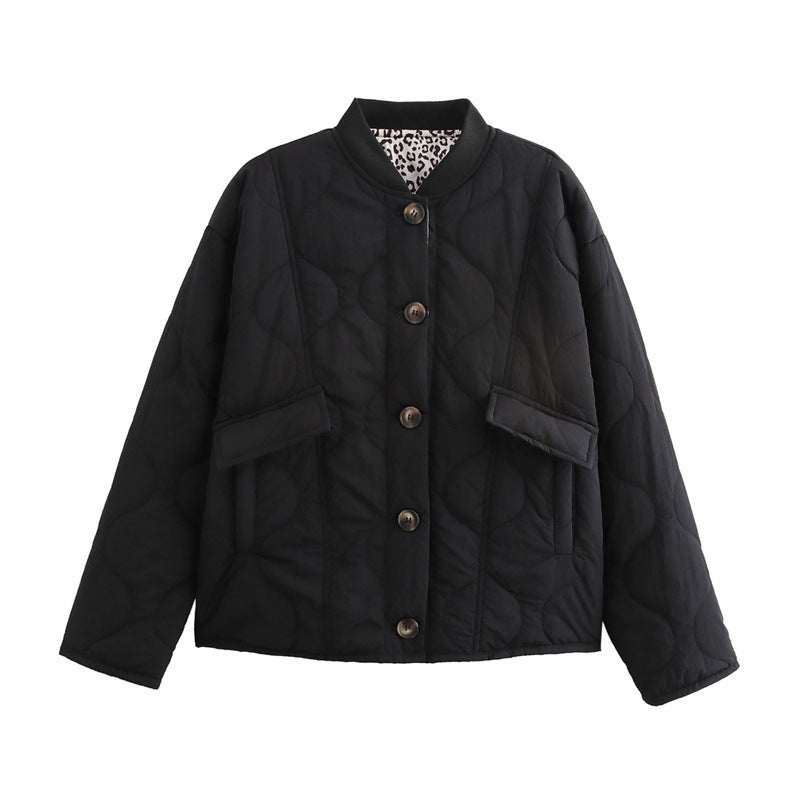 Damen gesteppte Winterjacke mit praktischen Taschen R&B