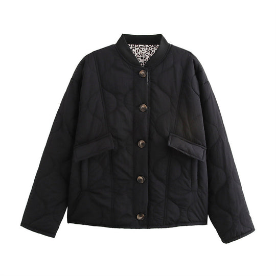 Damen gesteppte Winterjacke mit praktischen Taschen R&B