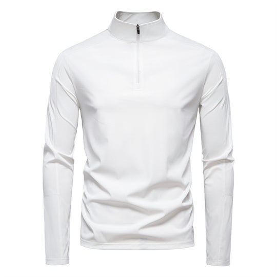Herren Funktionsshirt mit kurzem Reißverschluss und trockenem Komfort R&B
