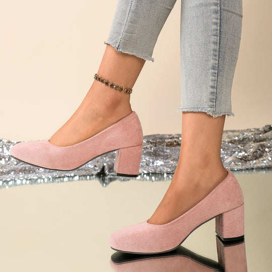 Damen Elegante und bequeme Pumps mit Blockabsatz R&B