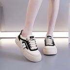 Damen modische Sneakers mit dicker Profilsohle und atmungsaktiver Struktur R&B