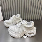 Damen Sportliche Chunky Sneakers mit atmungsaktiven Mesh-Einsätzen