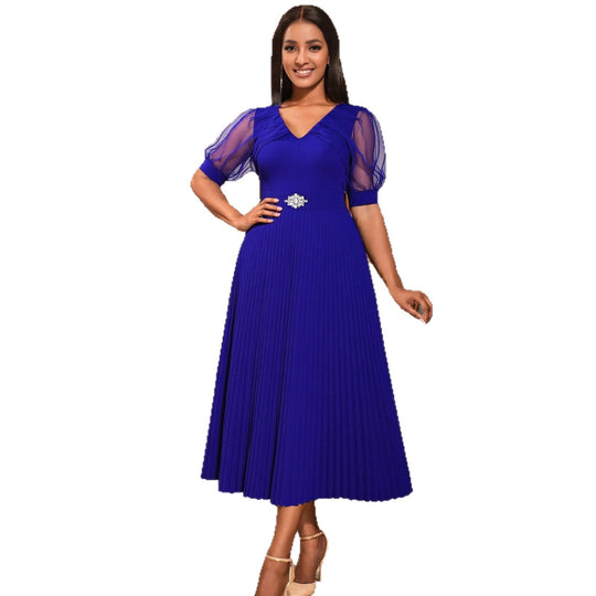Damen Luftiges Midikleid mit raffinierten Chiffonärmeln R&B