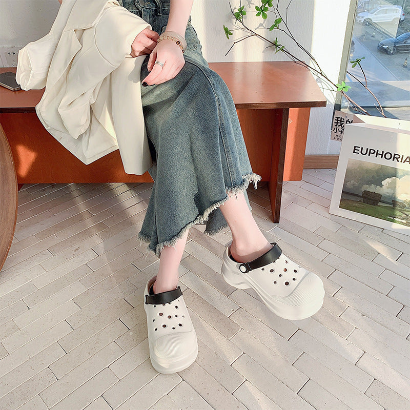 Damen modische Wasserclogs mit rutschfestem Design und verstellbarem Riemen R&B