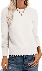 Damen Sweater mit Wellenkante R&B