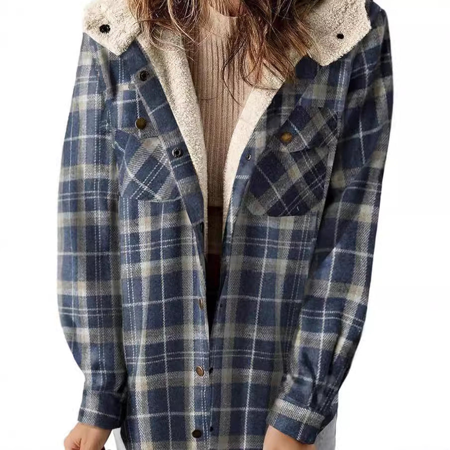 Damen Flanelljacke mit Fleecefutter R&B