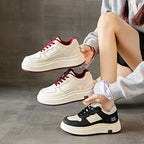 Damen modische Sneakers mit dicker Laufsohle und sportlichem Obermaterial R&B