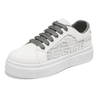Damen modische Plateau-Sneaker mit strukturierter Sohle und atmungsaktivem Obermaterial R&B