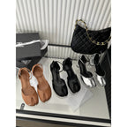 Damen schicke Slingback-Pumps mit modischem Glanz R&B