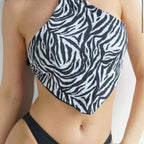 Damen Bustier-Bikinioberteil mit asymmetrischem Schnitt R&B