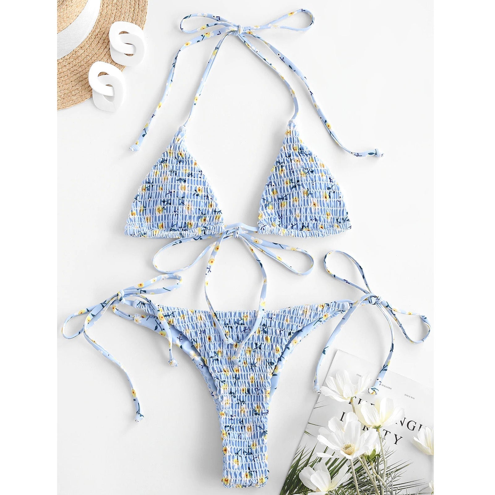 Damen Bikiniset mit verspieltem Rüschen-Design R&B