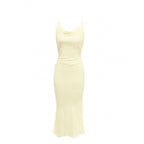 Damen Maxi-Kleid mit elegantem Neckholder und fließendem Schnitt R&B