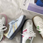 Damen Sportschuhe mit bequemen Schnürsystem und trendigen Design-Elementen R&B