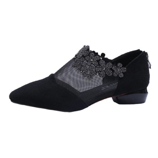 Damen Elegante und femininen Ballerinas mit einzigartiger Blütenverzierung R&B