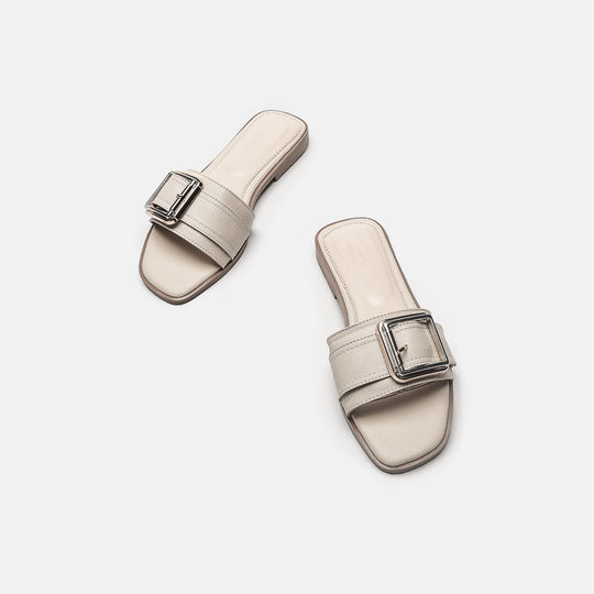Damen modische Riemensandalen mit dekorativer Schnalle R&B