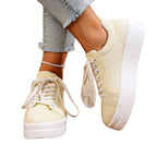 Damen Sneakers mit platten Sohlen R&B