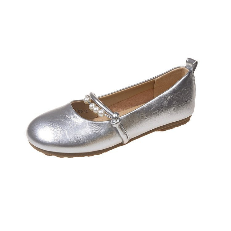 Damen Ballerinas mit perlenverziertem Riemen und elegantem Design R&B