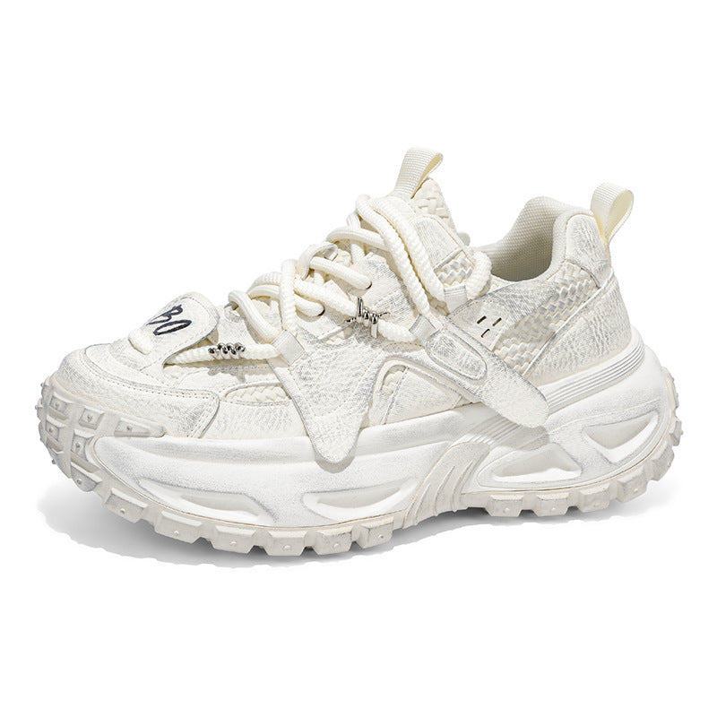 Damen Sportliche Chunky Sneakers mit atmungsaktiver Mesh-Oberfläche und dämpfender Sohle R&B