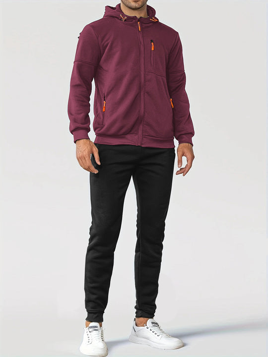 Herren Trainingsjacke mit praktischen Taschen und atmungsaktiver Funktion R&B