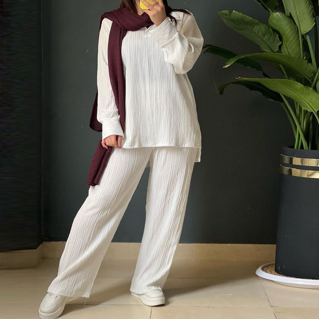 Damen Lässiges Strick-Set mit weitem Schnitt R&B