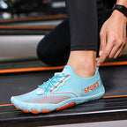 Damen Sportliche Aquaschuhe mit hoch atmungsaktivem Obermaterial und elastischer Schnürung R&B