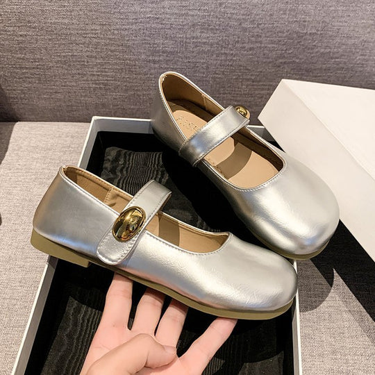Damen elegante Ballerinas mit dekorativem Schnallenverschluss R&B